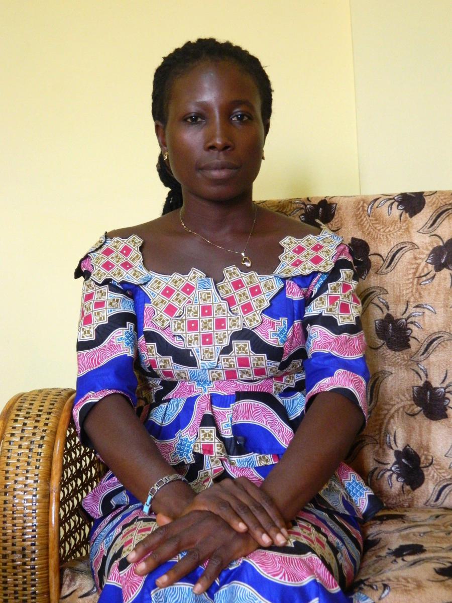 Pauline Bono, a 29-year old nurse and Ebola survivor, is the president of the Nzérékoré Survivor Association.